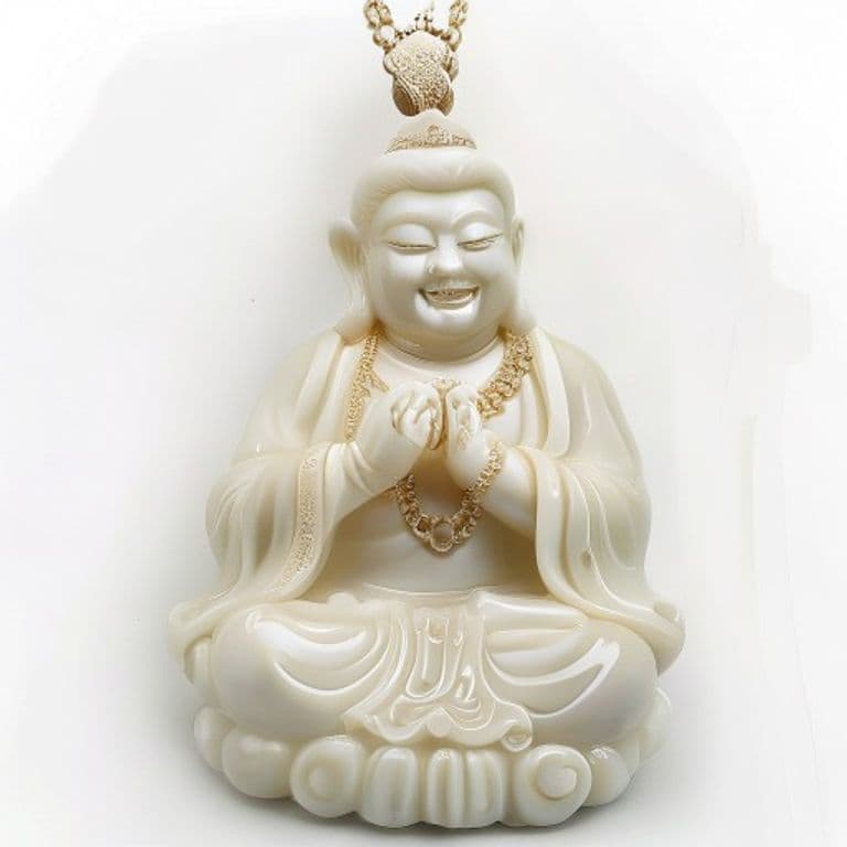 和田玉弥勒挂件