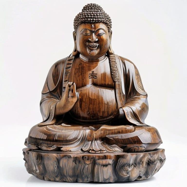 沉香木弥勒佛像（大）